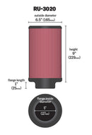 K&N Filter 2 1/4inch 10 Degree Flange 16 1/4inch x 4inch - 4 1/2inch Height-1
