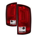 Spyder 03-06 Dodge Ram 2500/3500 V3 Light Bar LED Tail Light - Red Clear (ALT-YD-DRAM02V3-LBLED-RC)-1