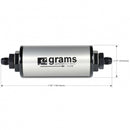 Grams Performance 100 Micron -6AN Fuel Filter-1