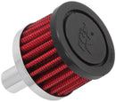 K&N Steel Base Crankcase Vent Filter .625in Vent OD x 2in OD x 1.5in Height-1