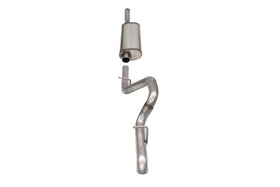 Corsa 2018-2025 Jeep Wrangler JLU 3.6L Sport 2.75in Cat-Back Exhaust w/ Turn Down Tip