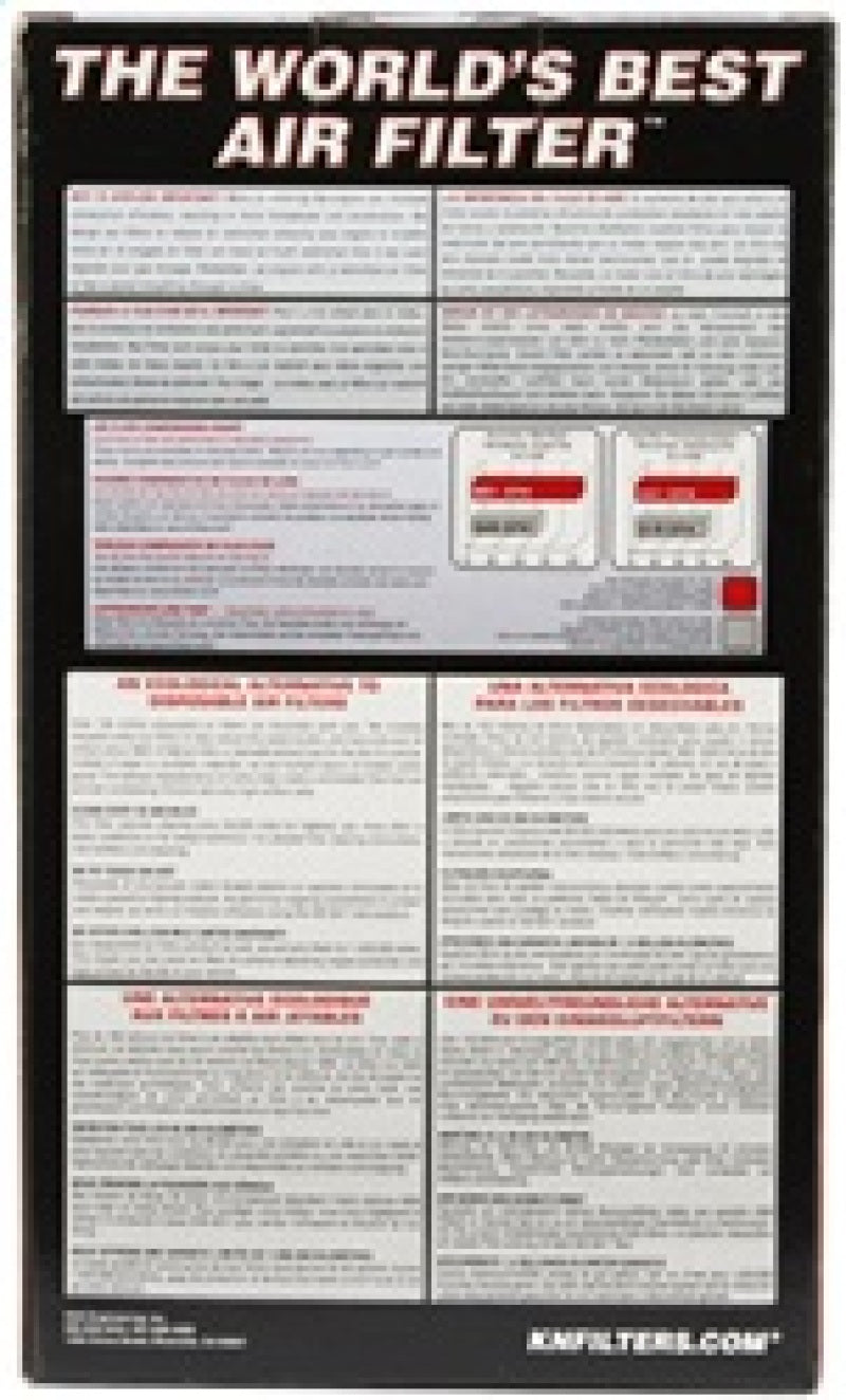 K&N Universal Rubber Filter 3 1/2inch ID FLG / 6inch Base / 4-5/8inch Top / 9inch Height - 0