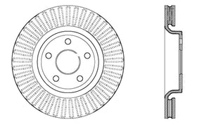 StopTech Drilled Sport Brake Rotor 11-17 Jeep Grand Cherokee (Excluding SRT8) - 0