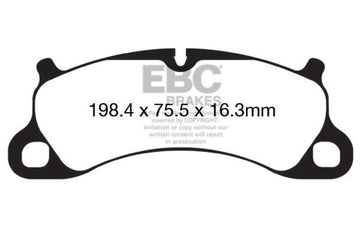 EBC 12-15 Porsche 911 (991) Carrera S 3.8L (Cast Iron Rotor Only) Bluestuff Front Brake Pads - 0