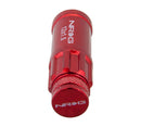 NRG 700 Series M12 X 1.5 Steel Lug Nut w/Dust Cap Cover Set 21 Pc w/Locks & Lock Socket - Red-1