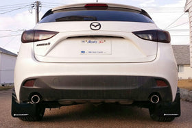 Rally Armor 14-18 Mazda3 Red UR Mud Flap w/White Logo - 0