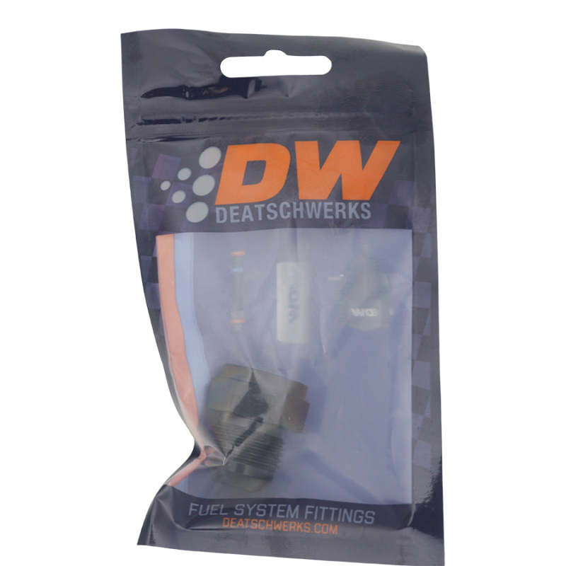 DeatschWerks 8AN Female Flare to 10AN Male Flare Expander - Anodized Matte Black - 0