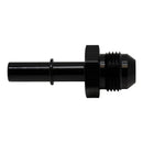 DeatschWerks 8AN Male Flare to 3/8in Male EFI Quick Connect Adapter - Anodized Matte Black-1