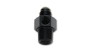 Vibrant -8AN Male to 3/8in NPT Male Union Adapter Fitting w/ 1/8in NPT Port-1