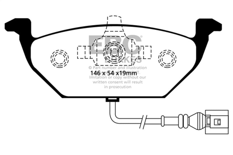 EBC 00-05 Volkswagen Beetle 2.0 Greenstuff Front Brake Pads - 0