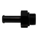 DeatschWerks 6AN ORB Male to 5/16in Male Barb Fitting (Incl O-Ring) - Anodized Matte Black-2