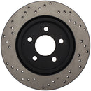 StopTech 05-10 Ford Mustang V6/4.0L / GT V8/4.6L Cross Drilled Right Rear Rotor-3