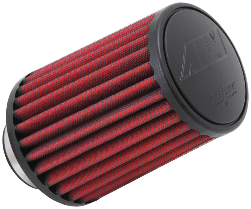 AEM Dryflow Air Filter - Round Tapered - 2.75in Flange ID x 5.5in Base OD x 4.75in Top OD x 7.5in H