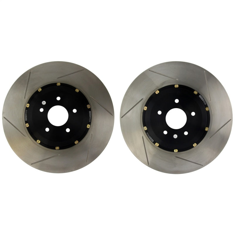 StopTech 03-04 Infiniti G35 Coupe AeroRotor 322x22mm Rear Drilled Rotor - 0