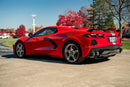 Corsa 2020-2025 Chevrolet Corvette C8 RWD 3in Track Cat-Back Delete Exhaust w/4.5in CF Polished Tips-2