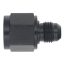 DeatschWerks 8AN Female Flare to 6AN Male Flare Reducer - Anodized Matte Black-1