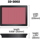 K&N 12 Isuzu D-Max 2.5L L4 DSL Replacement Air Filter-2