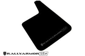 Rally Armor Universal Fit (No Hardware) UR Plus Black UR Mud Flap w/ Red Logo - 0