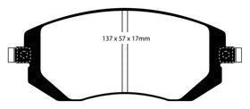 EBC 03-05 Subaru Impreza 2.0 Turbo WRX Bluestuff Front Brake Pads