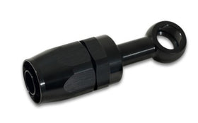 Vibrant -10AN Banjo Hose End Fitting for use with M14 or 9/16in Banjo Bolt - Aluminum Black - 0