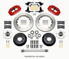 Wilwood Narrow Superlite 6R Front Hub Kit 14.00in Red 82-92 Camaro//Firebird