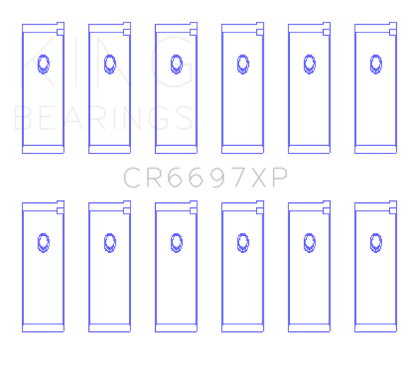 King Engine Bearings Nissan RB25/RB26 Performance Rod Bearing Set - Size STDX