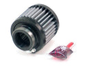 K&N 1.375in Flange ID x 3in OD x 2.5in H Rubber Base Crankcase Vent Filter-1