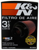 K&N Universal Rubber Filter 3 1/2inch ID FLG / 6inch Base / 4-5/8inch Top / 6inch Height-9