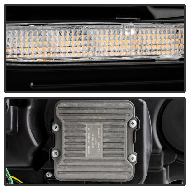 Spyder Apex 14-20 Toyota 4Runner High-Power LED Module Headlights - Black (PRO-YD-T4R14AP-SEQ-BK) - 0