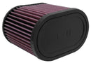 K&N Universal Oval Clamp-On Air Filter 2-3/4in Flange 6-1/4in Length 4in Width 5in Height-1