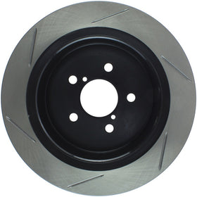StopTech Power Slot 06-08 Subaru Legacy Wagon/Sedan 2.5i Rear Left SportStop Slotted Rotor - 0