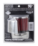 K&N 1.375in Flange ID x 3in OD x 2.5in Height Clamp On Crankcase Vent Filter-2