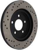 StopTech 05-10 Ford Mustang V6/4.0L / GT V8/4.6L Cross Drilled Left Rear Rotor-1