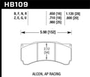 Hawk AP Racing CP5810/5890/5895/6078 / Coleman Series IV DTC-70 Race Brake Pads-1