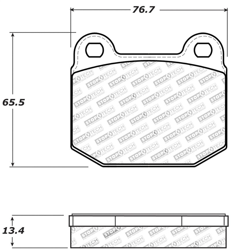 StopTech Performance 05-06 Lotus Exige Front Brake Pads - 0