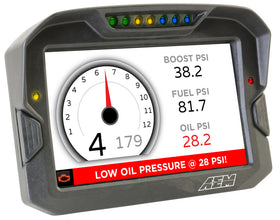 AEM CD-7 Non Logging GPS Enabled Race Dash Carbon Fiber Digital Display w/o VDM (CAN Input Only) - 0