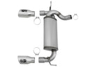 aFe Rebel Series 2.5in 409 SS Axle-Back Exhaust w/Polished Tips 07+ Jeep Wrangler (JK) V6 3.6L/3.8L-5