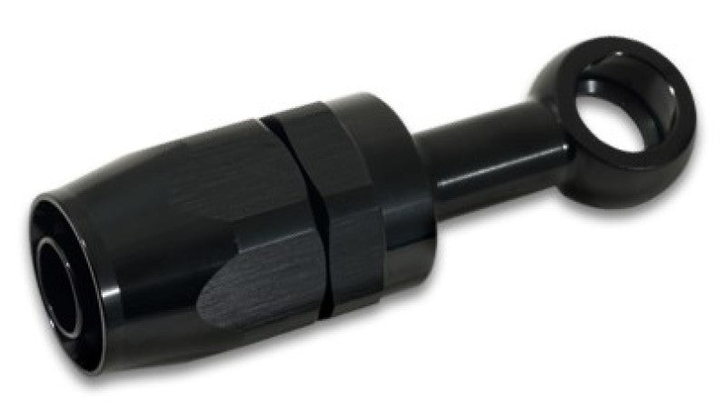 Vibrant -8AN Banjo Hose End Fitting for use with M18 Banjo Bolt - Aluminum Black - 0