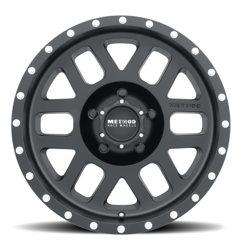 Method MR306 Mesh 18x9 +18mm Offset 5x150 116.5mm CB Matte Black Wheel