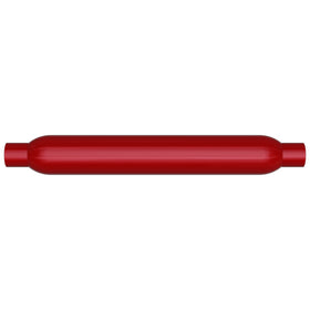 MagnaFlow Muffler Red Pack Series Glasspack 3.5in Rd 22in Body Length 2in/2in Inlet/Outlet