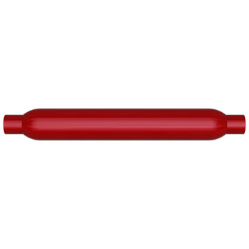 MagnaFlow Muffler Red Pack Series Glasspack 3.5in Rd 22in Body Length 2in/2in Inlet/Outlet