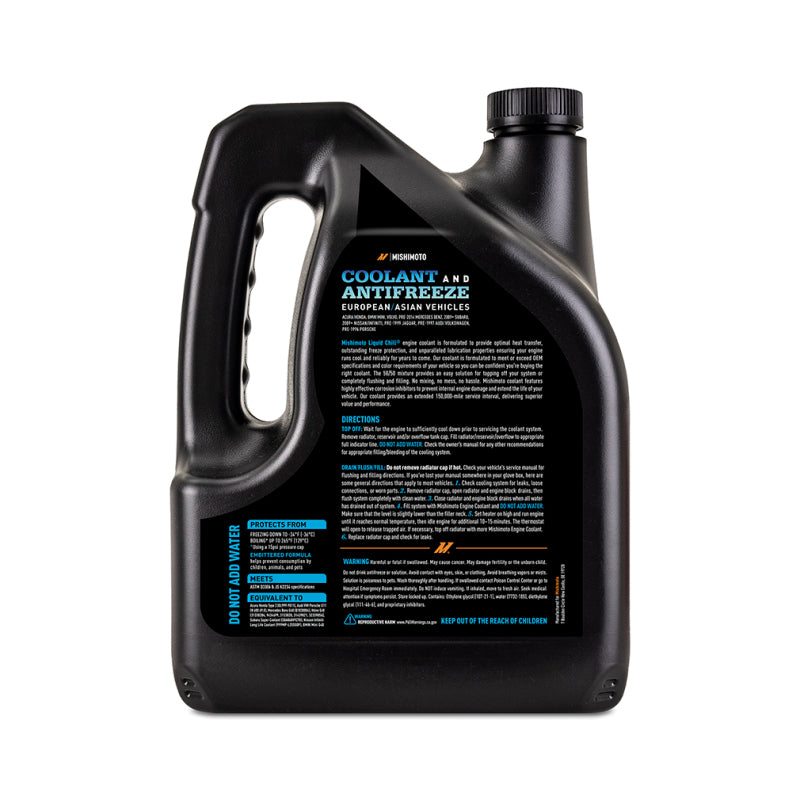 Mishimoto Liquid Chill EG Coolant, European/Asian Vehicles, Blue - 0