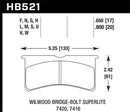 Hawk Wilwood Superlite HT-10 Race Brake Pads-1