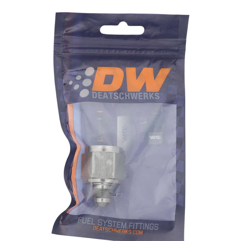 DeatschWerks 10AN Female Flare to 6AN Male Flare Reducer - Anodized DW Titanium - 0