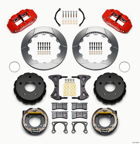 Wilwood Narrow Superlite 4R Rear P-Brk Kit 12.88in Red Big Ford 2.36in Off Bronco 5 x 5.50