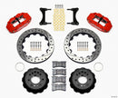 Wilwood Narrow Superlite 6R Front Hat Kit 12.88in Drill Red 93-96 Mazda RX7-1