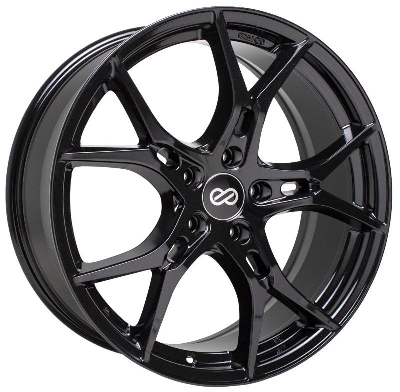 Enkei Vulcan 17X7.5 38mm Offset 5x114.3 Bolt 72.6mm Bore Gloss Black Wheel