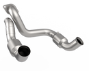 Kooks 20-22 Ford F250 7.3L V8 / Ford F350 7.3L V8 3in SS High Output Green Catted Connecting Pipes-3