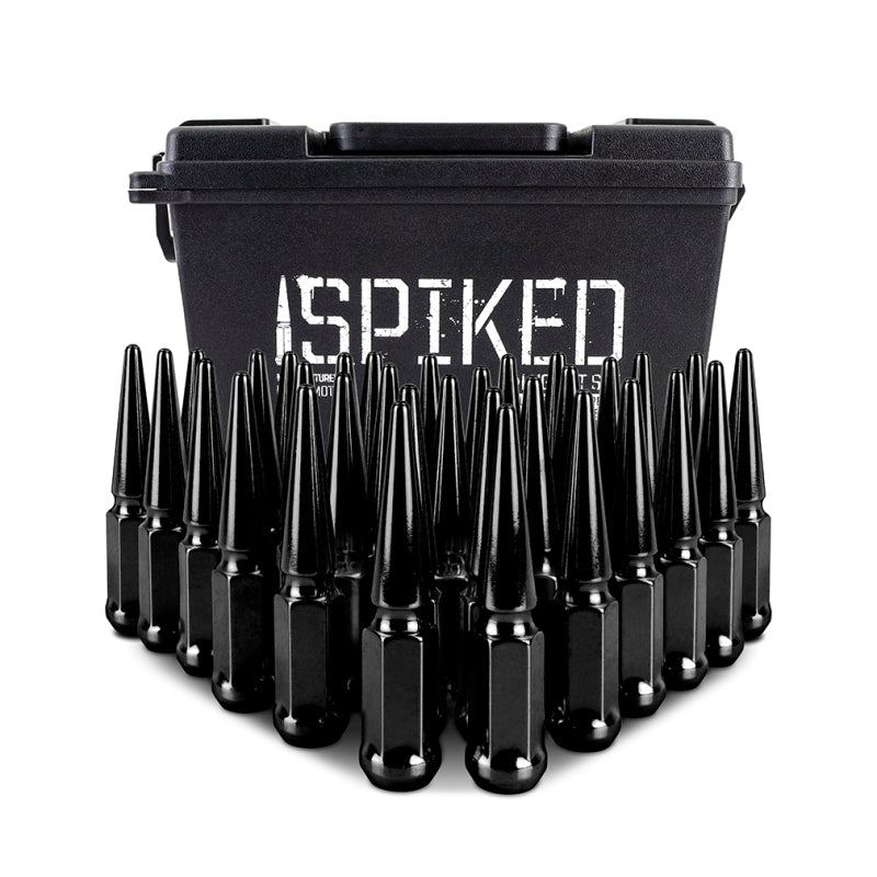 Mishimoto Mishimoto Steel Spiked Lug Nuts M14 x 1.5 32pc Set Black - 0