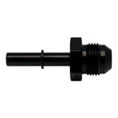 DeatschWerks 8AN Male Flare to 5/16in Male EFI Quick Connect Adapter - Anodized Matte Black-1